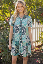 Load image into Gallery viewer, Block Print Tiered Dress
