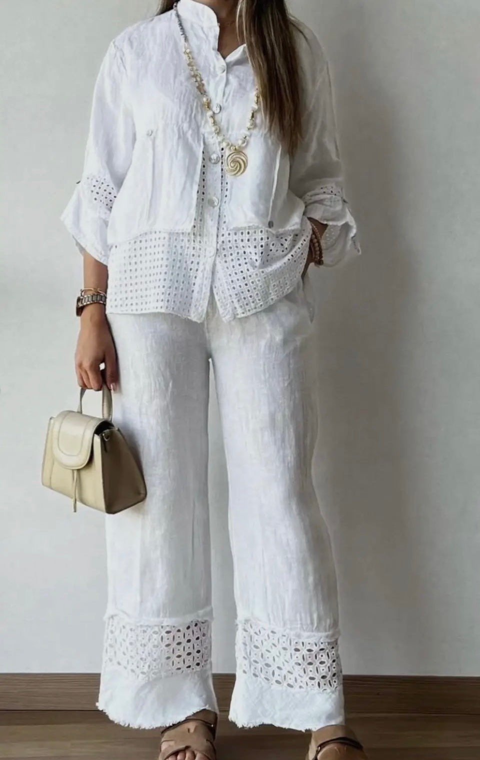 Layered Look Linen Top