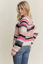 Load image into Gallery viewer, Pink Stripe Sweater
