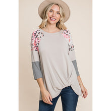 Load image into Gallery viewer, Side Twist Animal Print Top

